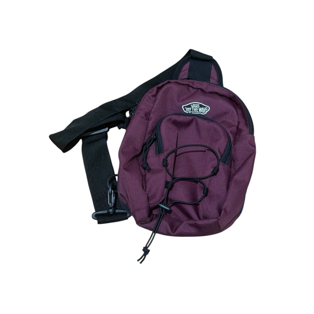 VANS Off The Wall Sprinter Crossbody Burgandy Bag Adjustable Strap
